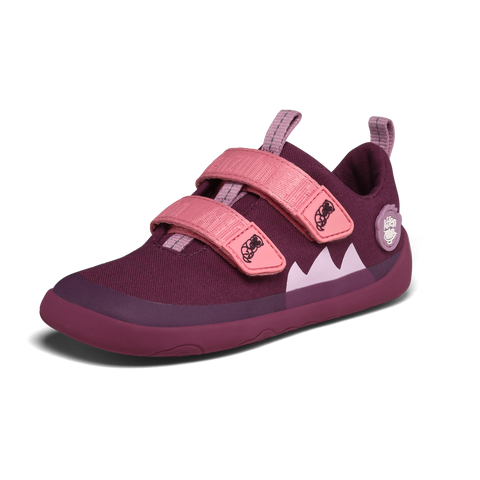 AFFENZAHN Barfuß Halbschuh COTTON LUCKY OTTER - beere / rosa