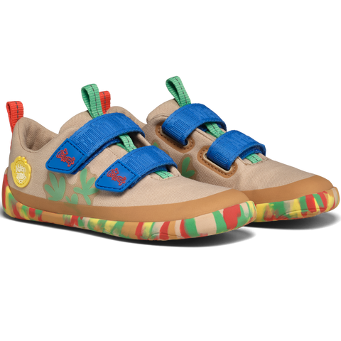 AFFENZAHN Barfuß Halbschuh COTTON LUCKY AFFENZAHN - beige / bunt