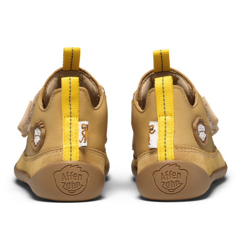 AFFENZAHN Barfuß Halbschuh BUDDY Tiger - sand / senf by AFFENZAHN