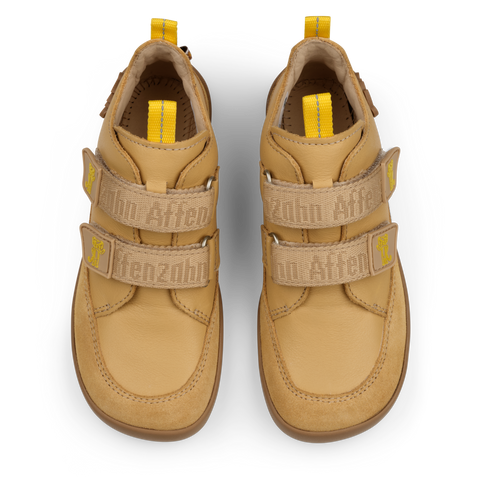 AFFENZAHN Barfuß Halbschuh BUDDY Tiger - sand / senf by AFFENZAHN