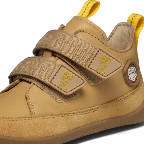 AFFENZAHN Barfuß Halbschuh BUDDY Tiger - sand / senf by AFFENZAHN