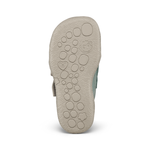 AFFENZAHN Barfuß Halbschuh WALKY HASE - mint / grau by AFFENZAHN