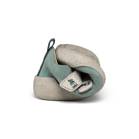 AFFENZAHN Barfuß Halbschuh WALKY HASE - mint / grau by AFFENZAHN