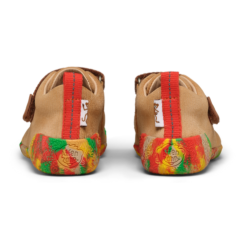 AFFENZAHN Barfuß Halbschuh WALKY AFFENZAHN - beige / braun / bunt by AFFENZAHN