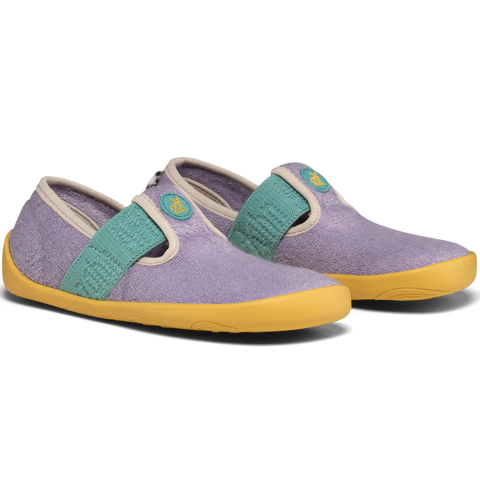 AFFENZAHN Hausschuh VEGAN DREAMY Nashorn - flieder / gelb