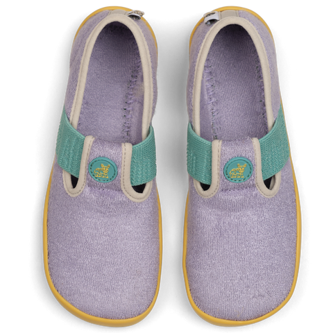AFFENZAHN Hausschuh VEGAN DREAMY Nashorn - flieder / gelb by AFFENZAHN