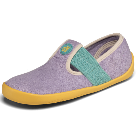 AFFENZAHN Hausschuh VEGAN DREAMY Nashorn - flieder / gelb by AFFENZAHN