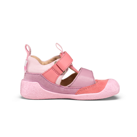 AFFENZAHN Barfuß Halbschuhe Leder FREELY EINHORN - rosa / koralle by AFFENZAHN