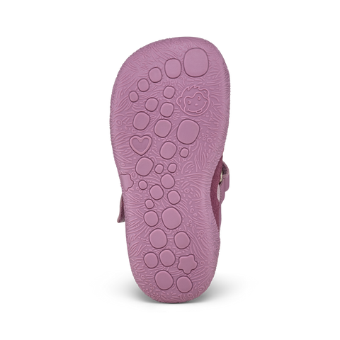 AFFENZAHN Barfuß Halbschuhe Leder FREELY OTTER - flieder / lila by AFFENZAHN