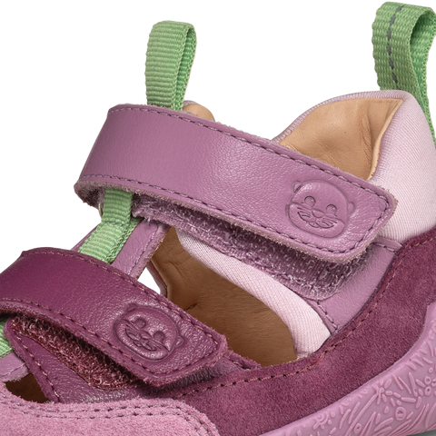 AFFENZAHN Barfuß Halbschuhe Leder FREELY OTTER - flieder / lila by AFFENZAHN