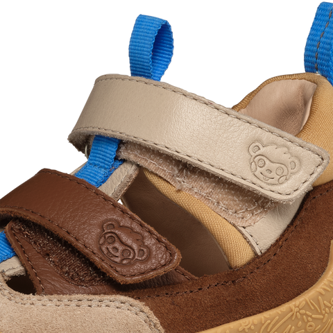 AFFENZAHN Barfuß Halbsandale Leder FREELY AFFENZAHN - beige / braun