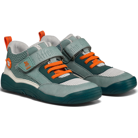 AFFENZAHN Halbschuh VEGAN Cheerly HASE - petrol / orange