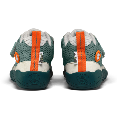 AFFENZAHN Halbschuh VEGAN Cheerly HASE - petrol / orange by AFFENZAHN