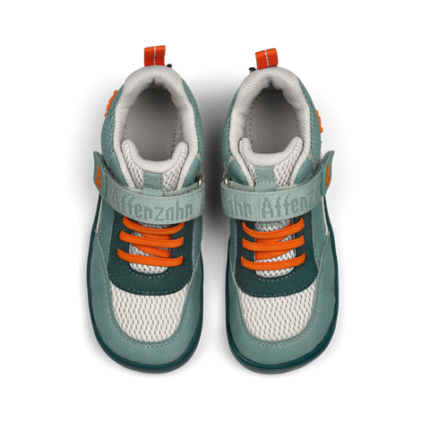 AFFENZAHN Halbschuh VEGAN Cheerly HASE - petrol / orange by AFFENZAHN