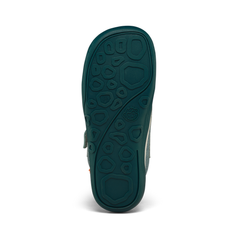 AFFENZAHN Halbschuh VEGAN Cheerly HASE - petrol / orange by AFFENZAHN