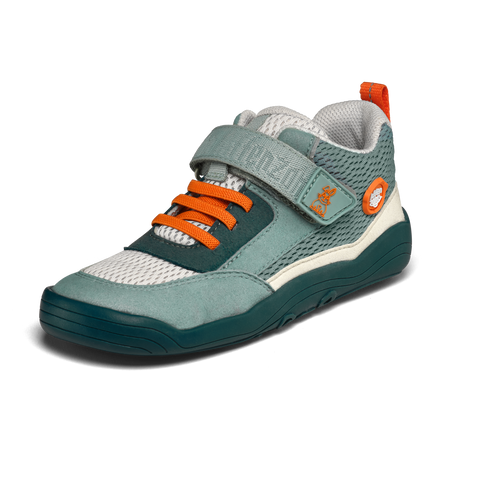 AFFENZAHN Halbschuh VEGAN Cheerly HASE - petrol / orange by AFFENZAHN