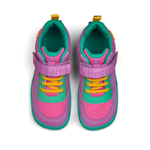 AFFENZAHN Halbschuh VEGAN Cheerly EULE - lila / türkis by AFFENZAHN