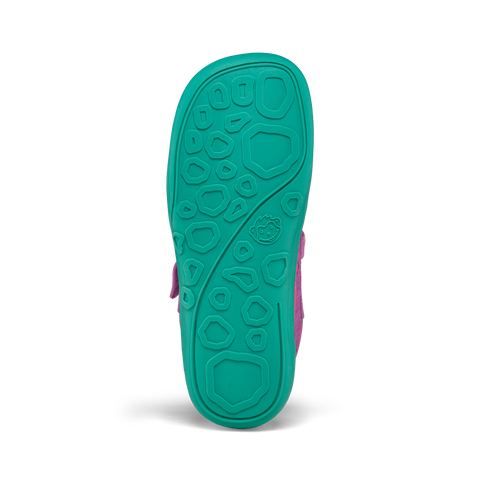 AFFENZAHN Halbschuh VEGAN Cheerly EULE - lila / türkis by AFFENZAHN