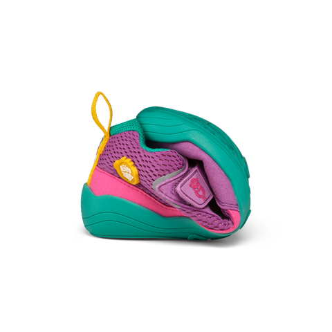 AFFENZAHN Halbschuh VEGAN Cheerly EULE - lila / türkis by AFFENZAHN