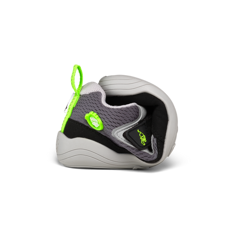 AFFENZAHN Halbschuh VEGAN Cheerly PANTHER - schwarz / grau / neongrün by AFFENZAHN