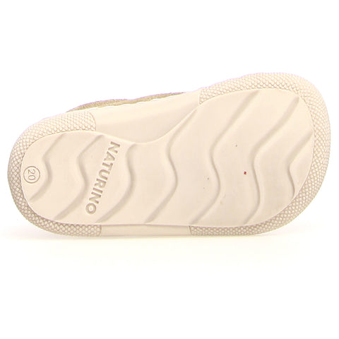 NATURINO Barfußschuh Halbschuh AMUR in pistachio and beige color, a comfortable and stylish shoe for a natural and barefoot feel