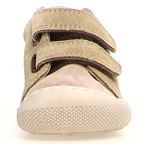 NATURINO Barfußschuh Halbschuh AMUR in pistachio and beige for natural foot movement