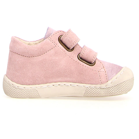 Side view of NATURINO Barfußschuh Halbschuh AMUR - rosa / flieder