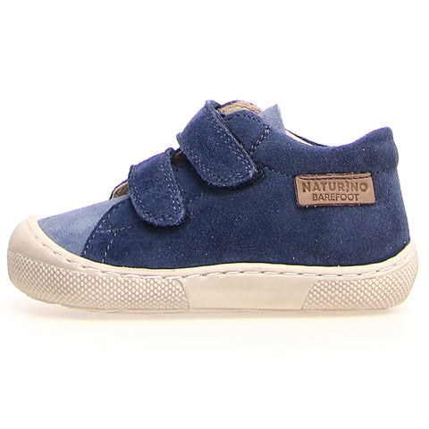 NATURINO Barfußschuh Halbschuh AMUR - navy / celeste, a comfortable and stylish barefoot shoe for kids in a beautiful navy and celeste color combination