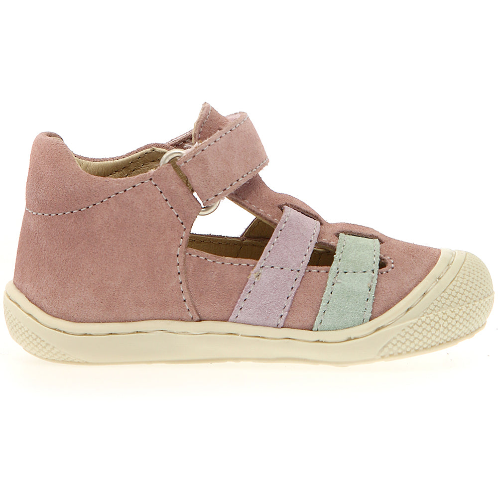 NATURINO Halbsandale BEDE in rosa, mint und flieder für stilbewusste Mädchen