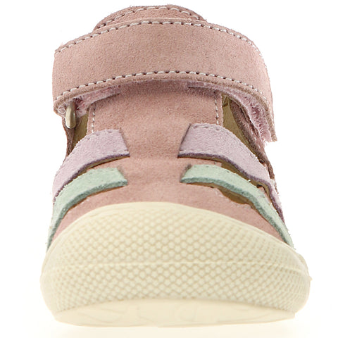 NATURINO Halbsandale BEDE - rosa / mint / flieder: Mädchen-Sandalen in zarten Farben