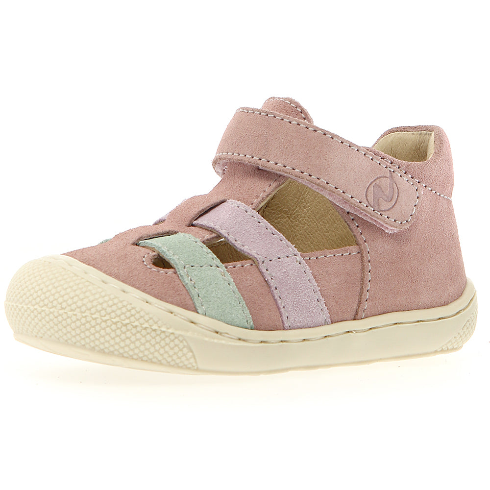 NATURINO Halbsandale BEDE in rosa, mint, and flieder colors for girls