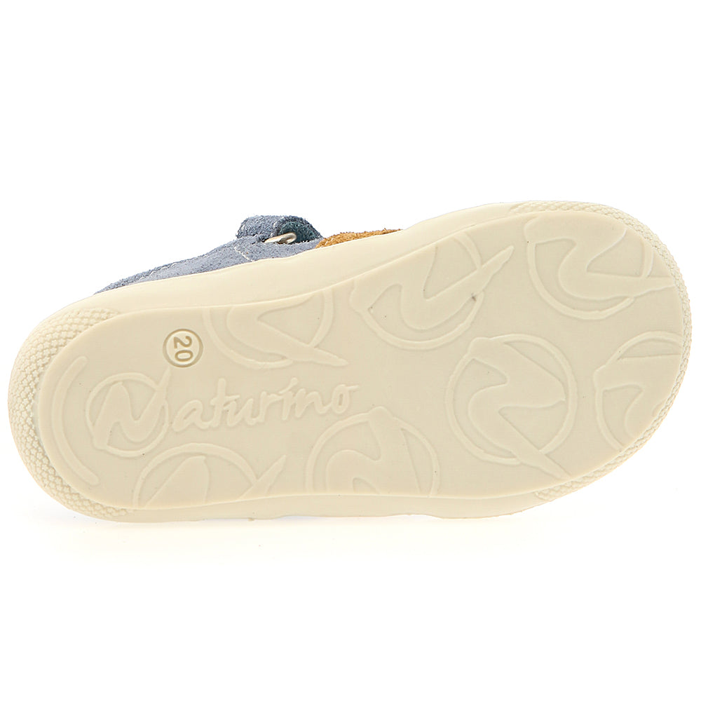 NATURINO Halbsandale BEDE - celeste / grau / curry - comfortable and stylish summer sandal for kids