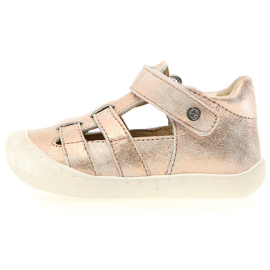 NATURINO Halbsandale BEDE - roségold: Stylish and comfortable rose gold half sandal for kids