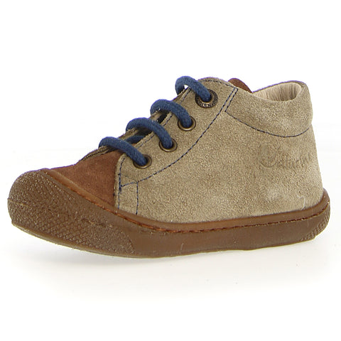 NATURINO Halbschuh COCOON in beautiful pistachio, cognac, and royal colors, perfect for kids' everyday wear
