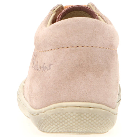 NATURINO Halbschuh COCOON in puderrosa and gold with Schnürer design