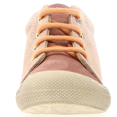 NATURINO Halbschuh COCOON - puderrosa / gold / Schnürer - elegant and stylish girls' shoes with lace-up design