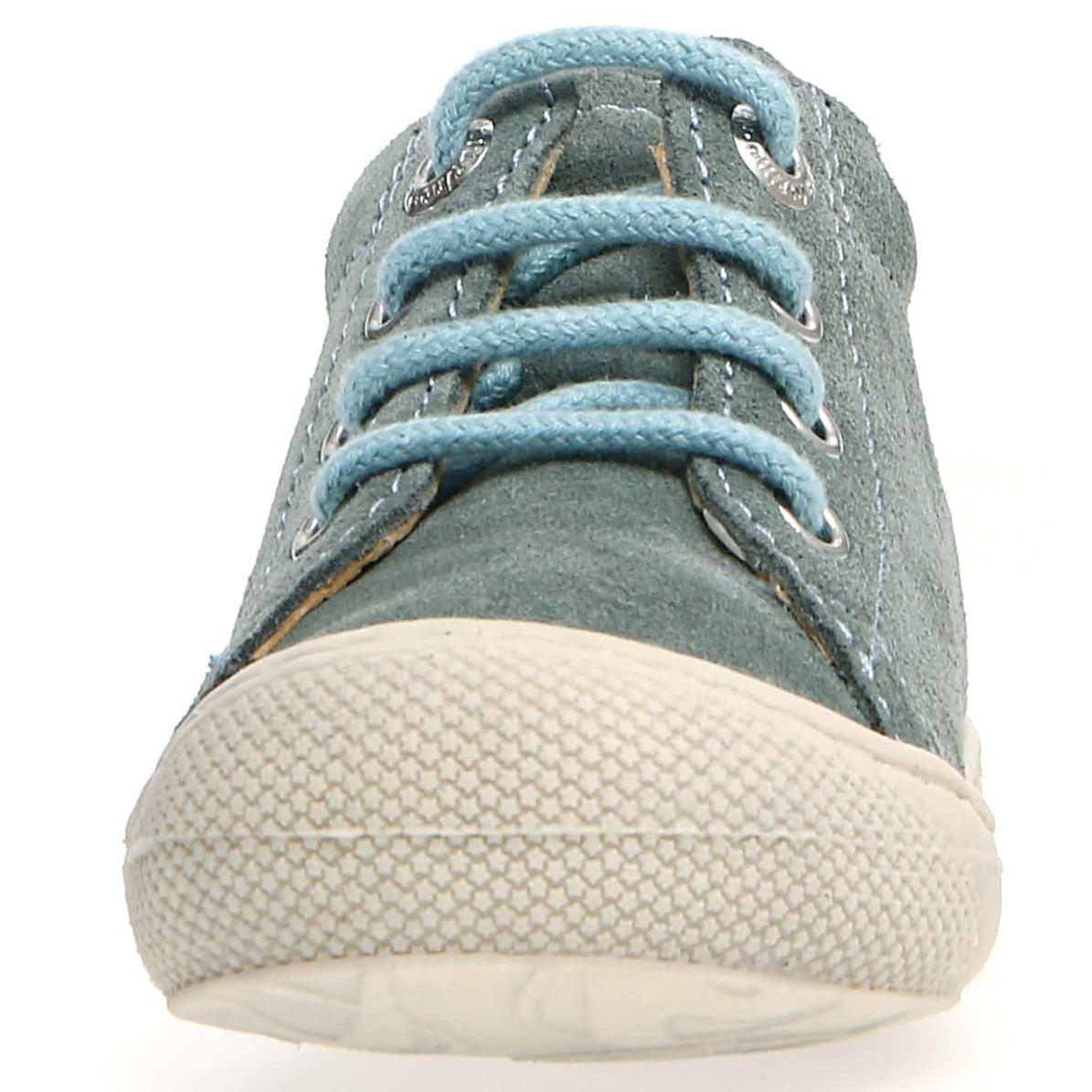 NATURINO Halbschuh COCOON in mineralgrün and eisblau with lace closure, a stylish and comfortable footwear option for kids