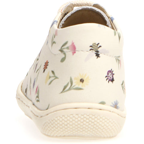 NATURINO Halbschuh COCOON - créme side view with laces