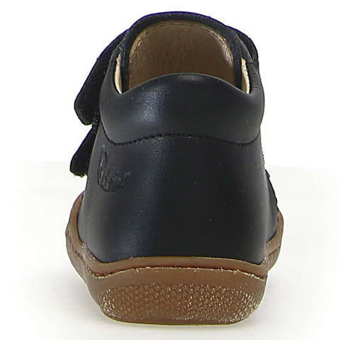 NATURINO Halbschuh COCOON - schwarz: hochwertiger schwarzer Kinderschuh aus Leder