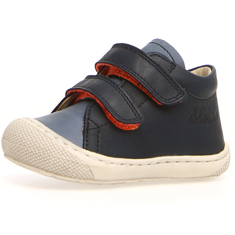 NATURINO Halbschuh COCOON in navy, celeste, and rot colors, perfect for active kids
