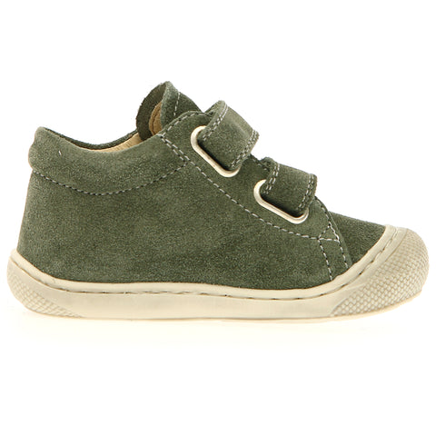  NATURINO COCOON Halbschuh in Olivgrün mit praktischem Klettverschluss