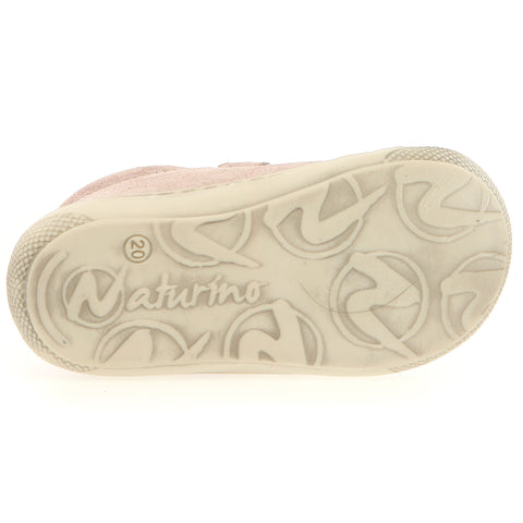 Naturino Halbschuh in puderrosa mit altrosa Details für Mädchen
