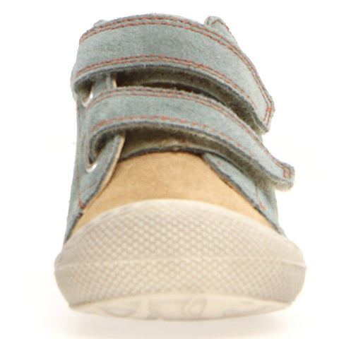 Eukalyptus, sand, and rost colored Naturino Cocoon Halbschuh with velour material Perfect for a stylish and comfortable look