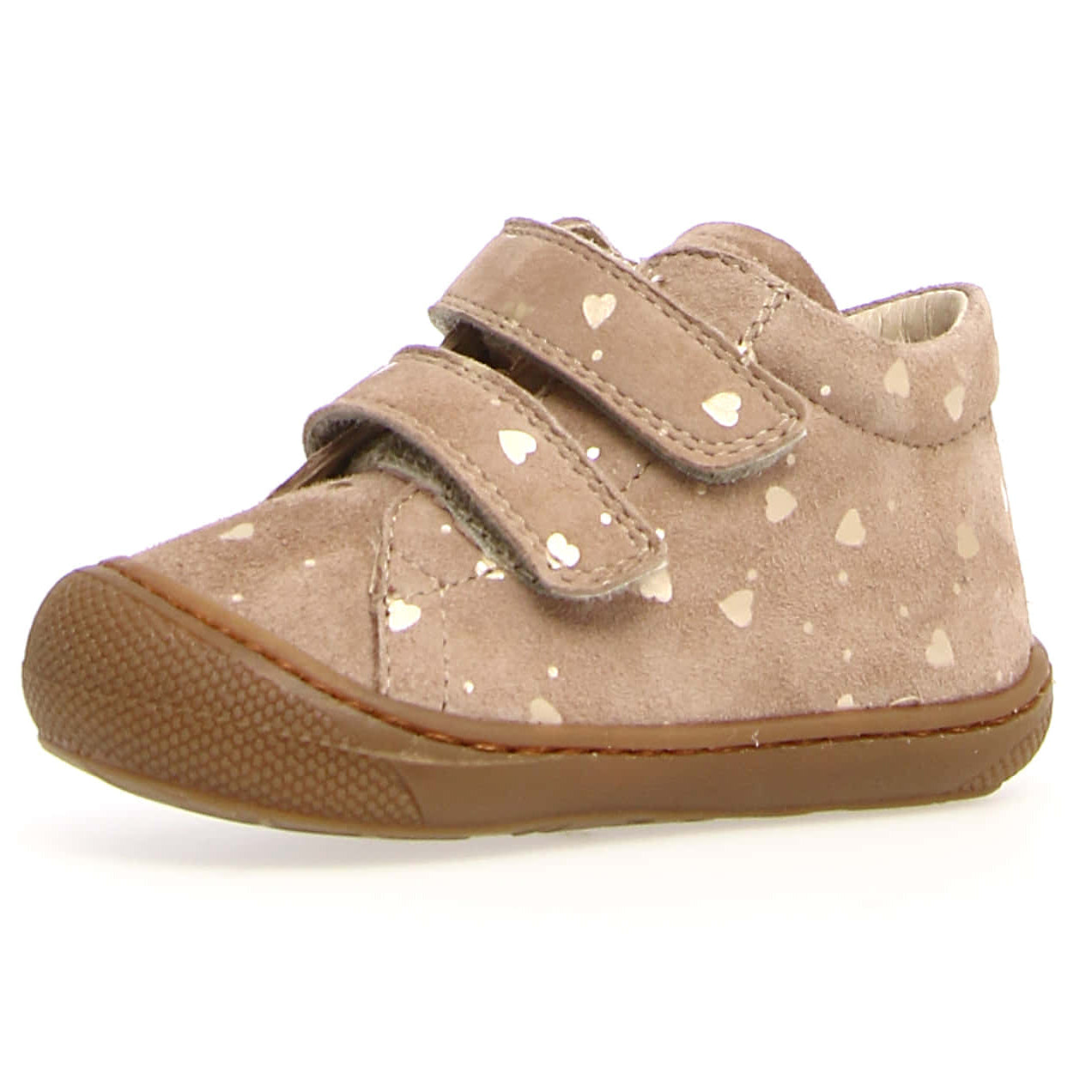 NATURINO low shoe COCOON beige gold hearts children s shoes Schuhbidu24