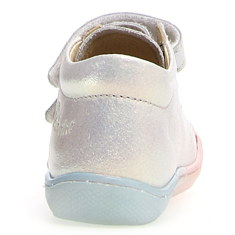NATURINO Halbschuh COCOON - perlmutt / babyrosa / babyblau: A stylish and comfortable shoe for babies in pearl, baby pink, and baby blue colors