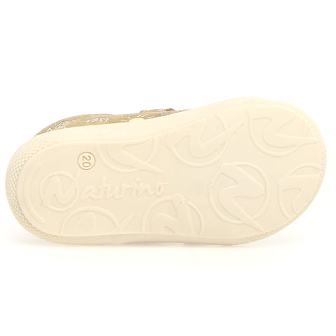 Children's pistachio green NATURINO Halbschuh COCOON for beach time adventures