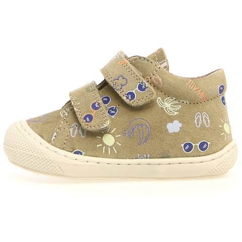 NATURINO Halbschuh COCOON in pistachio green, perfect for beachtime adventures