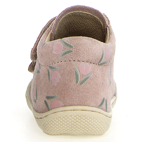 Bequeme und modische Kinderschuhe in Rosa und Tulpen