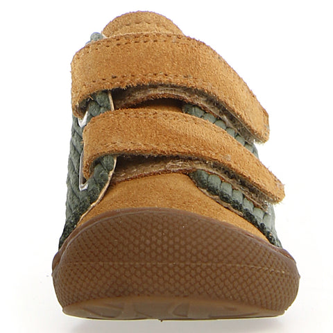 NATURINO Halbschuh COCOON in a beautiful sage and curry color with a comfortable cord design