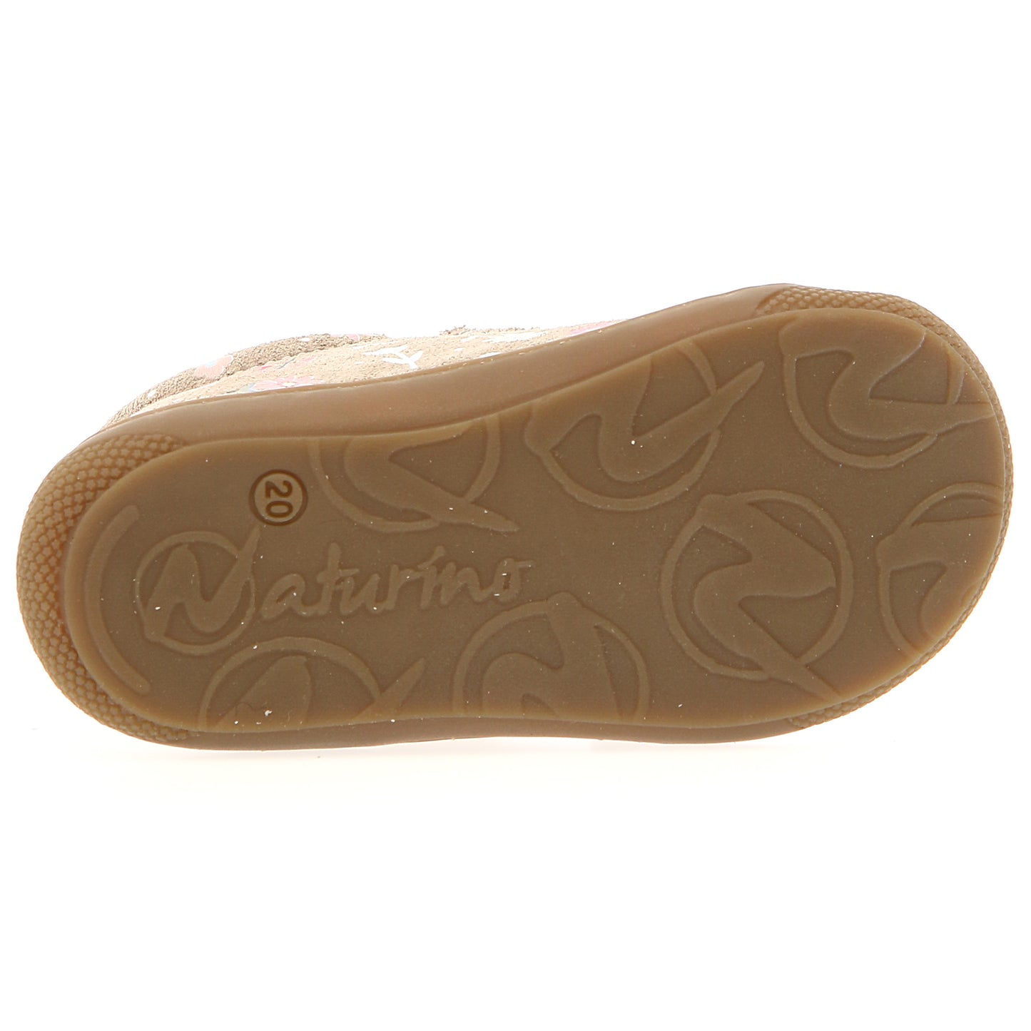 NATURINO Halbschuh COCOON - beige / Streublümchen - comfortable and stylish beige half shoe with scattered flower pattern